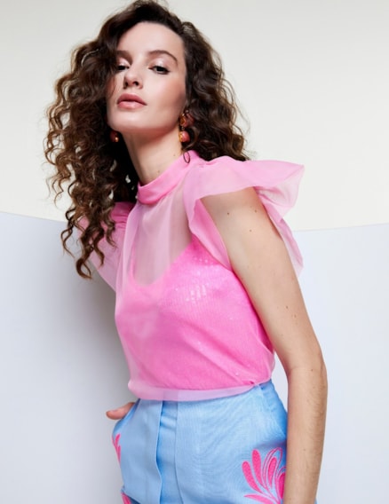 Blusa em Organza