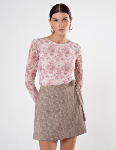 Short Saia Xadrez