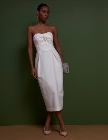 Vestido Midi com Torção